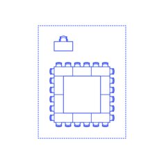 Layouts Classrooms Shapes Square Large Contour Svg Vector, Free Vectors File
